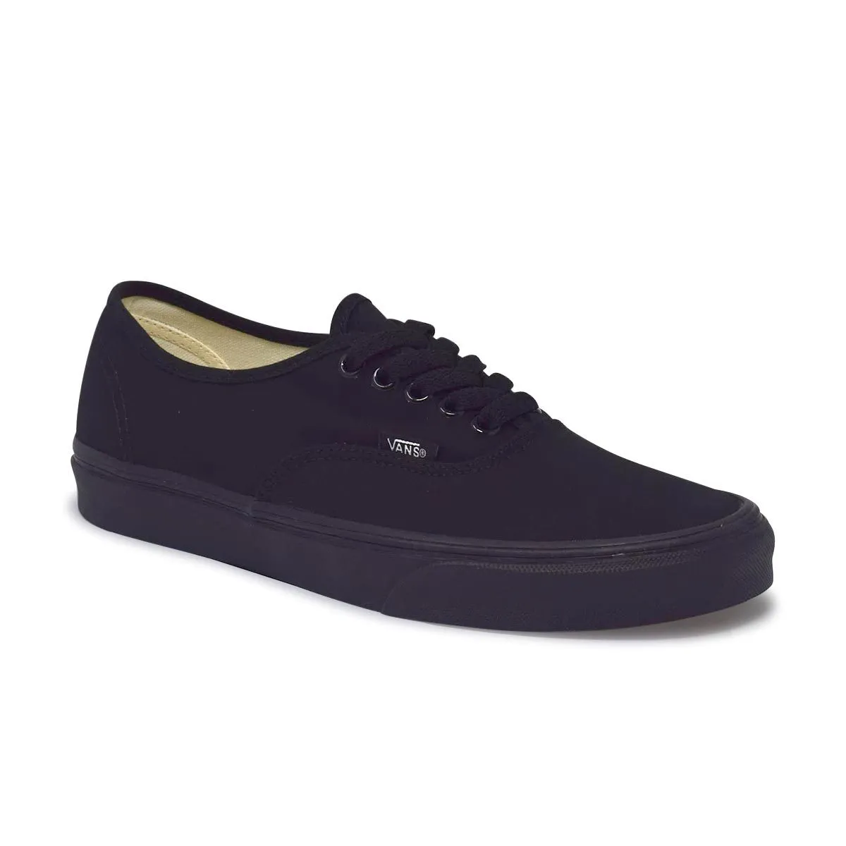 VANS Authentic Black/Black Low Top Shoes Shine Tone Clear Glow