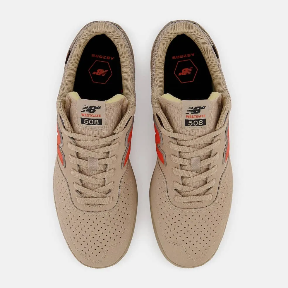 Sweat Wicking Lace Stability New Balance Numeric NM 508 TAO Tan/Orange