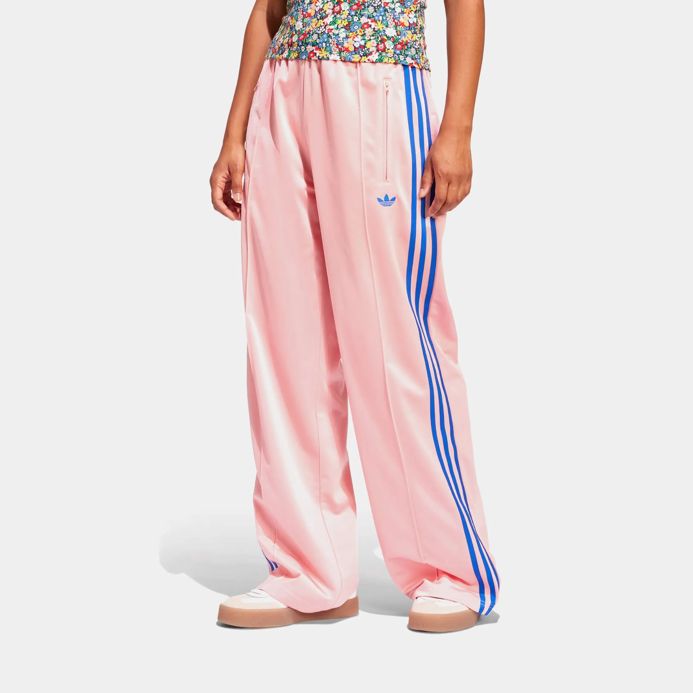 Cozy Comfort Adicolor Firebird Womens Track Pants (Pink/Blue)