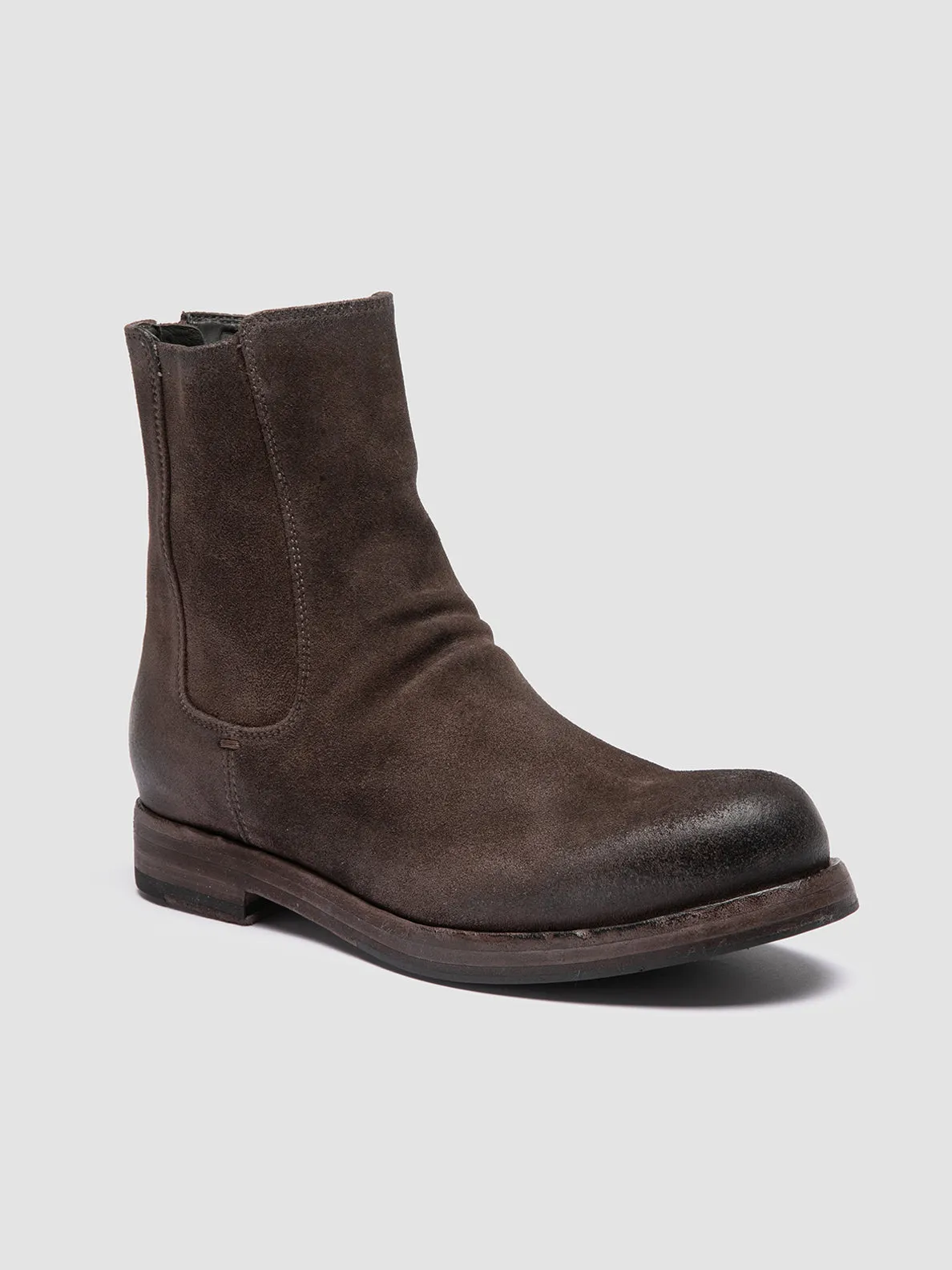 Breathable All Day Worker BULLA DD 304 - Taupe Suede Zipped Boots