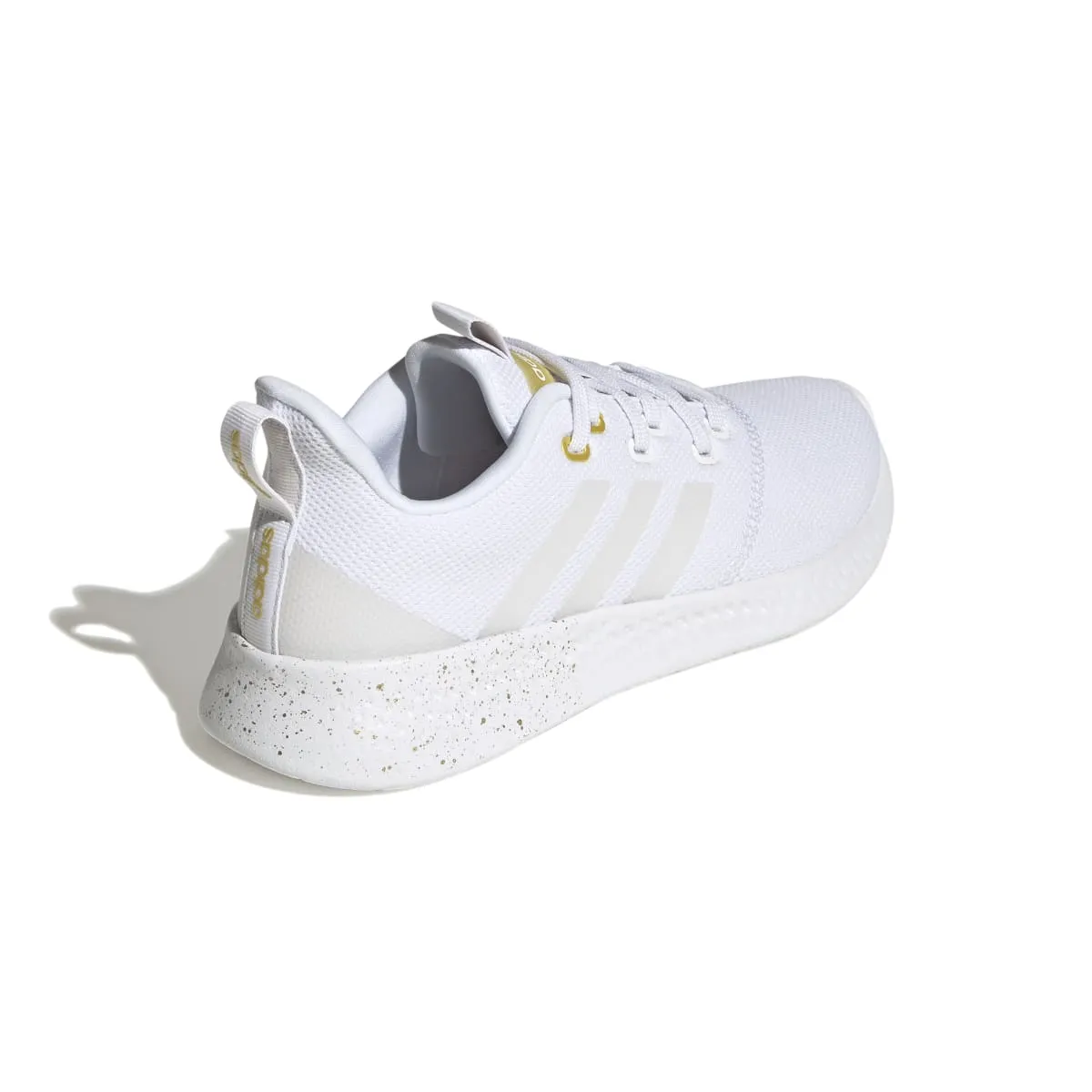 ADIDAS GV8926 PUREMOTION WMN'S (Medium) White/White/Yellow Textile Running Shoes Pressure Dispersion Sole