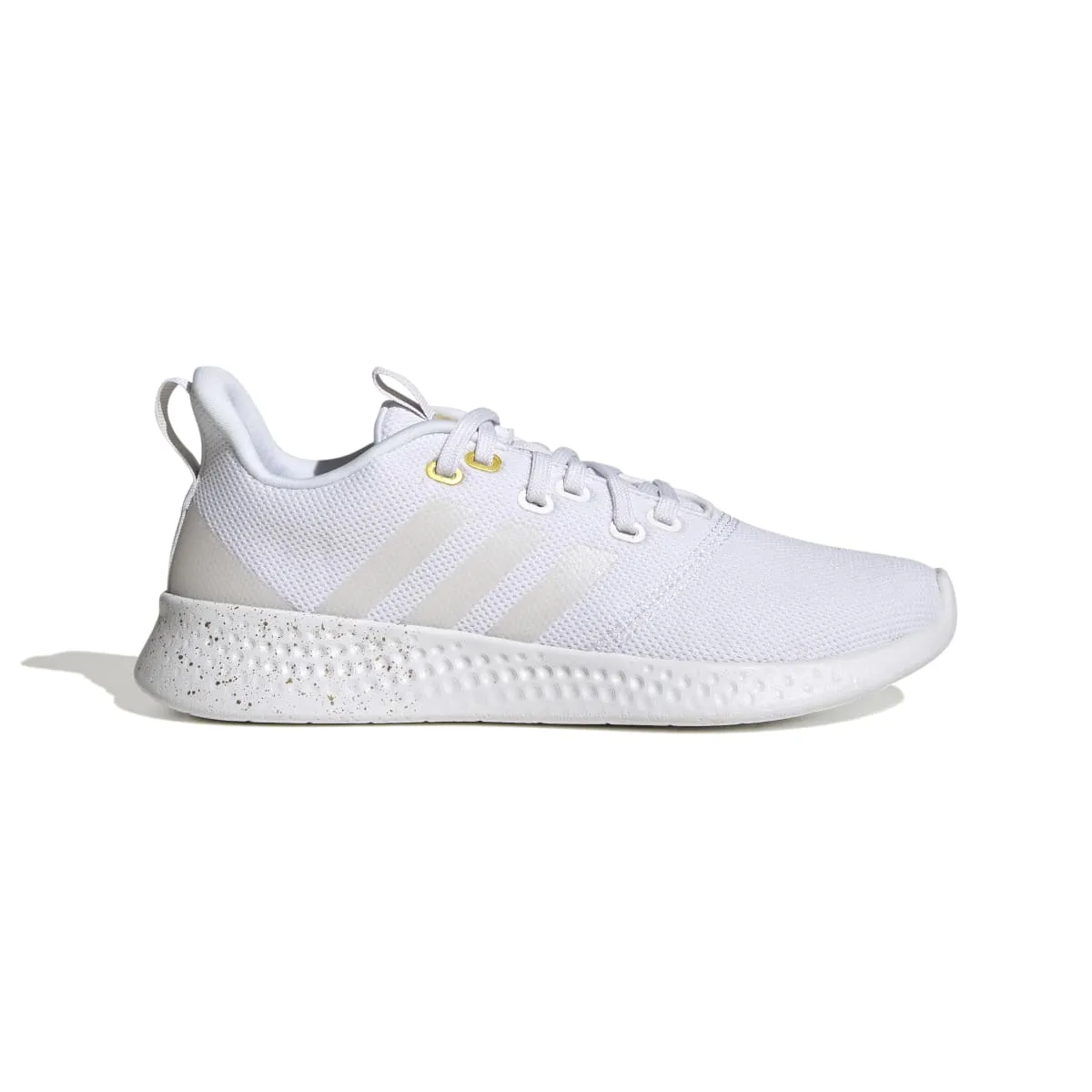 ADIDAS GV8926 PUREMOTION WMN'S (Medium) White/White/Yellow Textile Running Shoes Multi Directional Flex Enhanced Footbed Contour