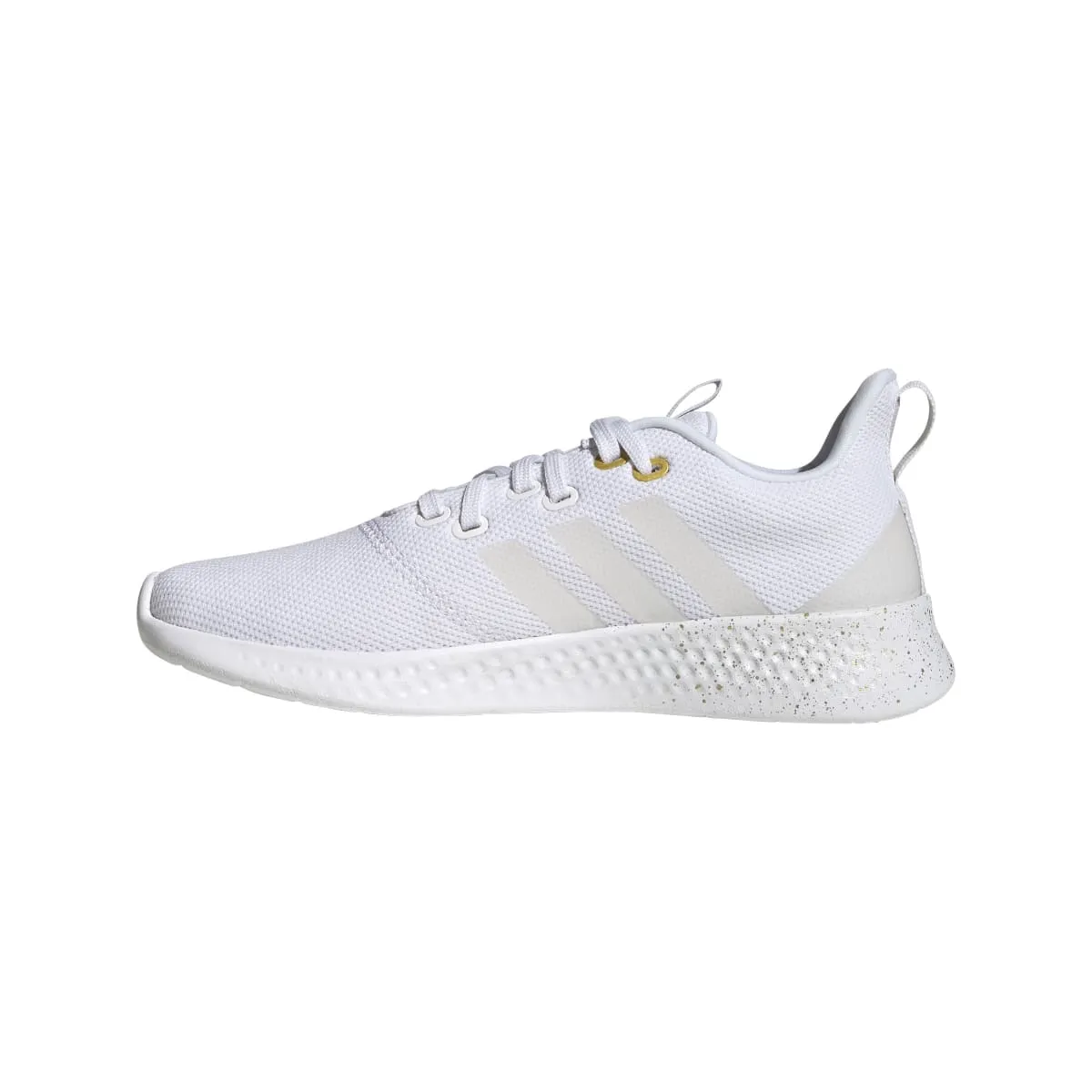 ADIDAS GV8926 PUREMOTION WMN'S (Medium) White/White/Yellow Textile Running Shoes antibacterial shoes genuine - leather - upper shoes