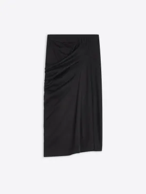 Subtle Shimmer Draped cotton skirt