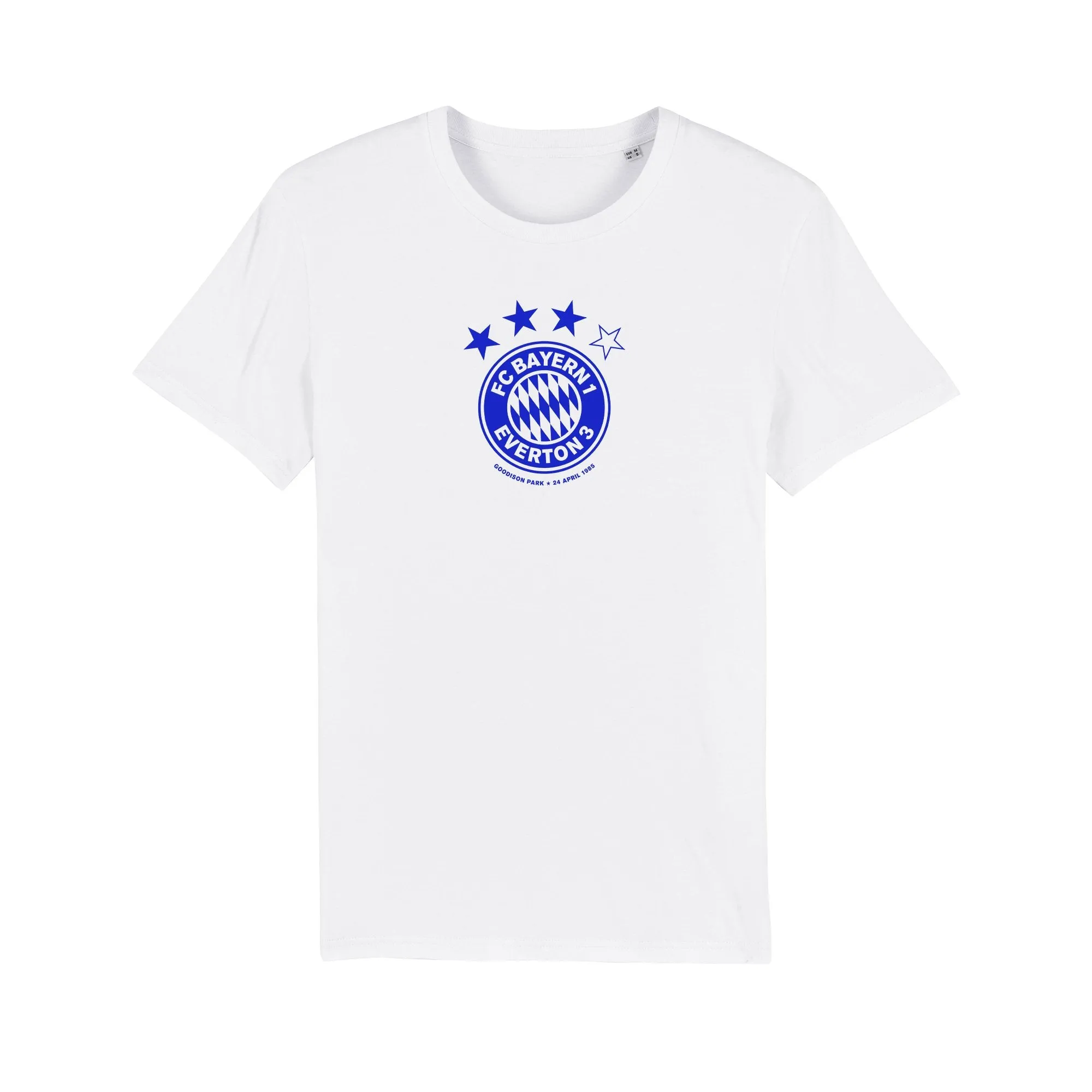 Bold Design Wrinkle Resistant Material Everton v Bayern 85 Tee