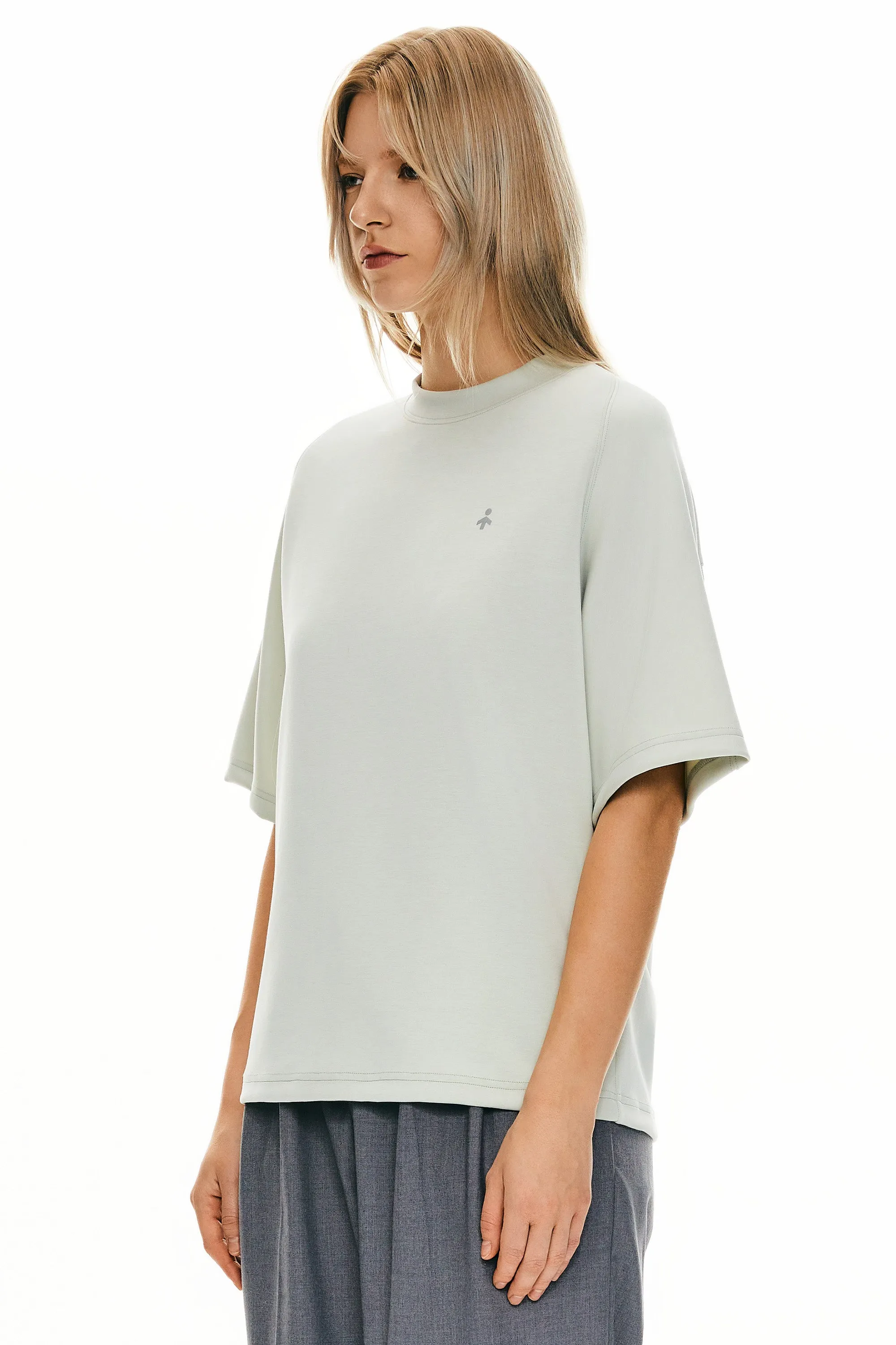 GarmentDyedTexture layerable Casual Crew Neck T-Shirt Tops Basic Workout