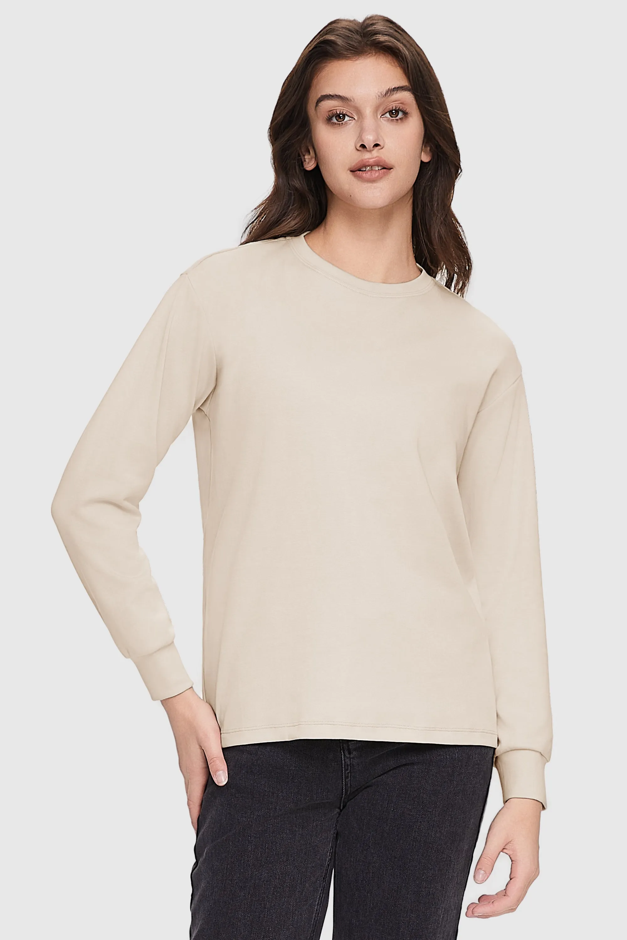 Casual Long-Sleeve Shirt Outdoor Leisure Look Comfy Stretch