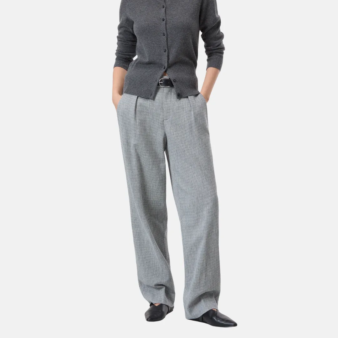 Classy Fit ReinforcedStitching Mawson Wide Pants (Mud Grey)