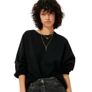 Cozy Moments Autumn favorite Chebbi Oversized Sweatshirt (Black Granit)
