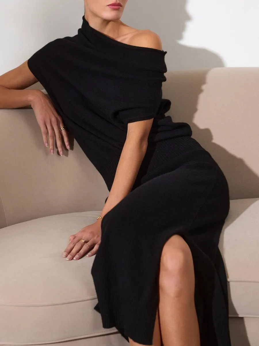 Abrasion-resistant The Lori Sleeveless Cashmere Dress