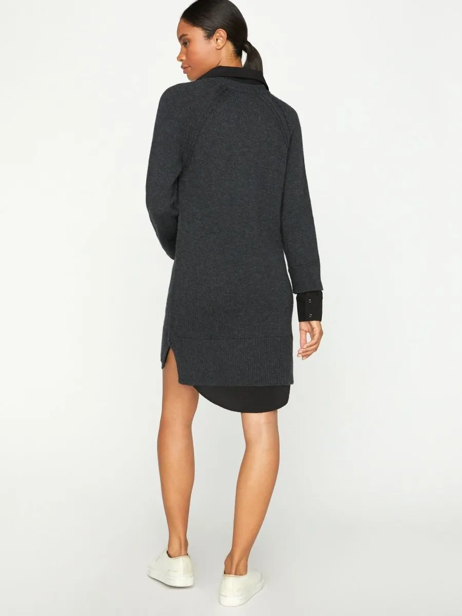 The Looker Layered V-Neck Dress Trendy Vibes Free Step