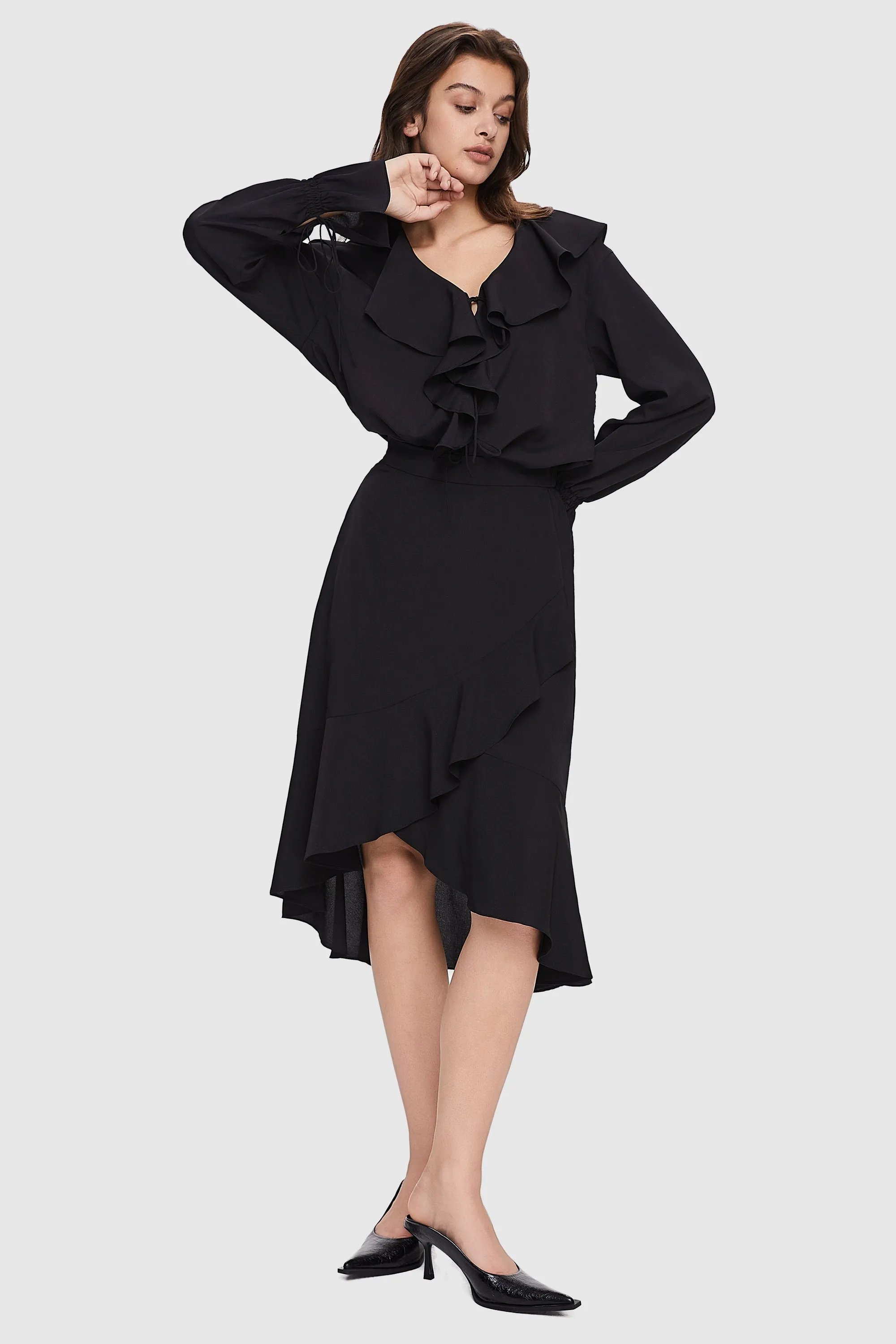 Chiffon Midi Skirt Summer cool