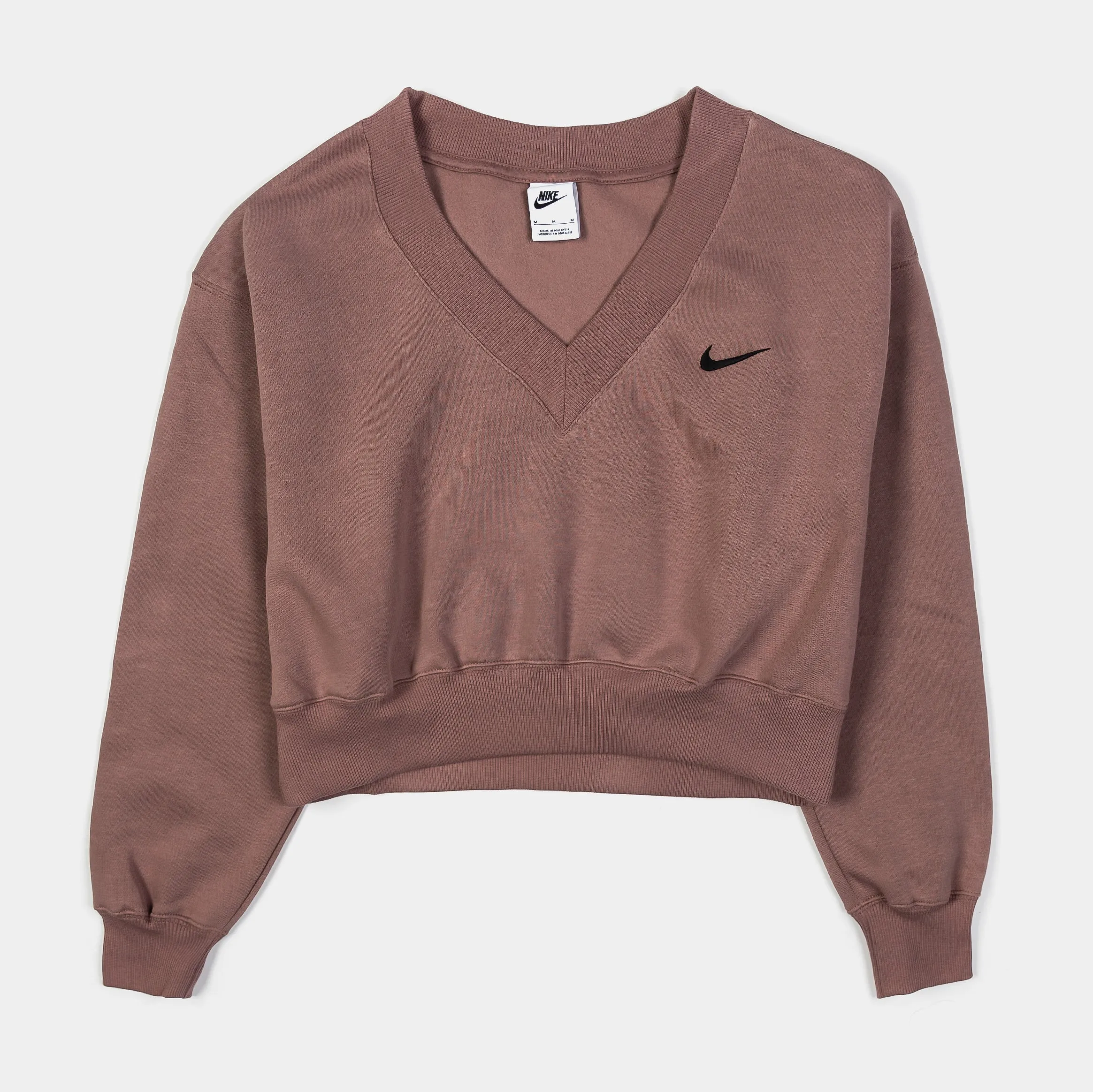 NonRestrictive Movement NSW Phoenix Fleece Cropped Womens Crewneck (Brown)