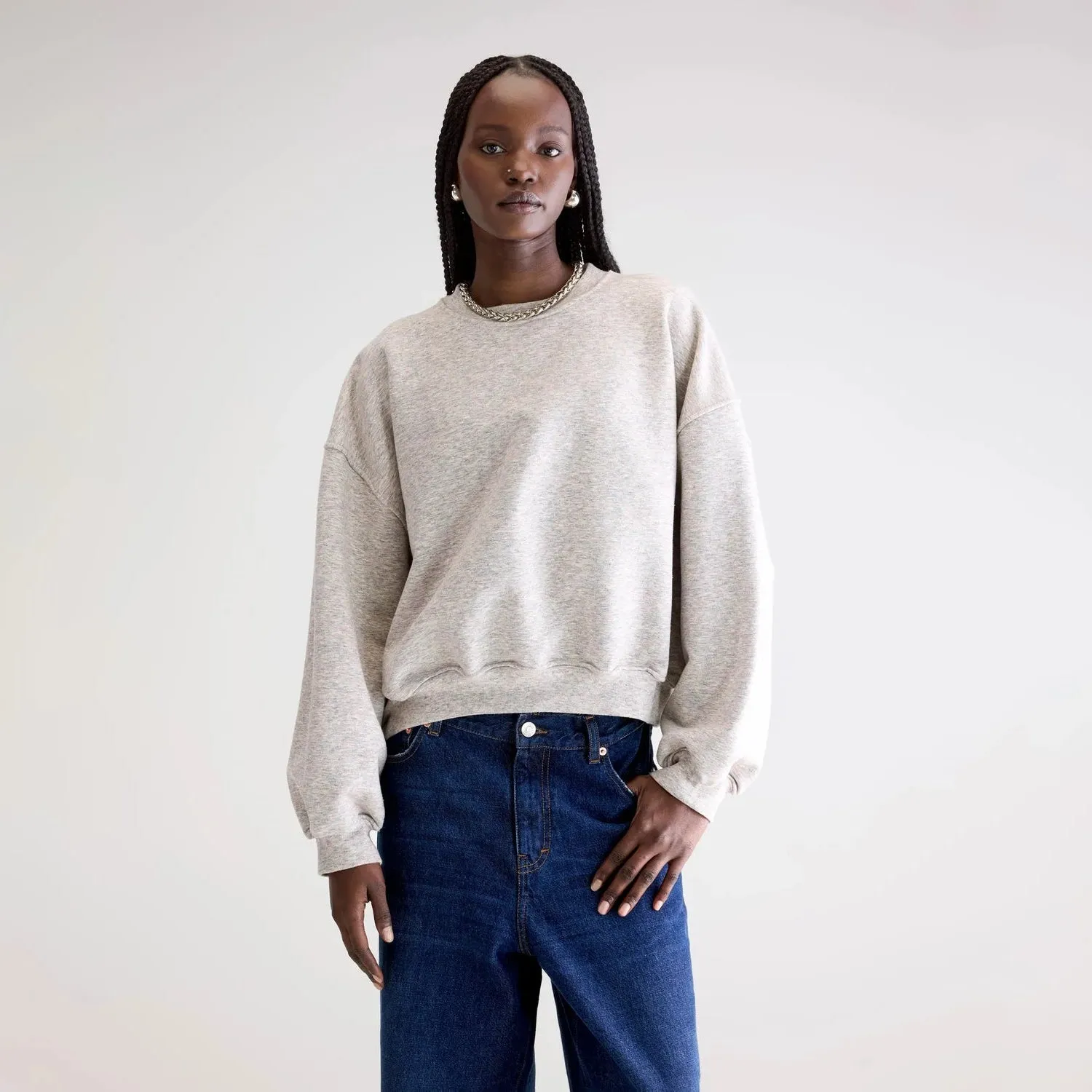 Brand Reputation product sustainability impact Fancy Cropped Crewneck Sweatshirt (Combo A)