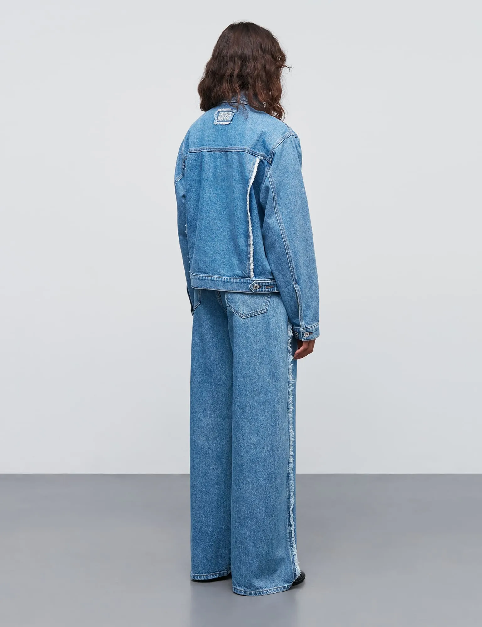 Classic Denim Christel Jeans, Mid Blue Denim Low Bulk Design Sleek Waist