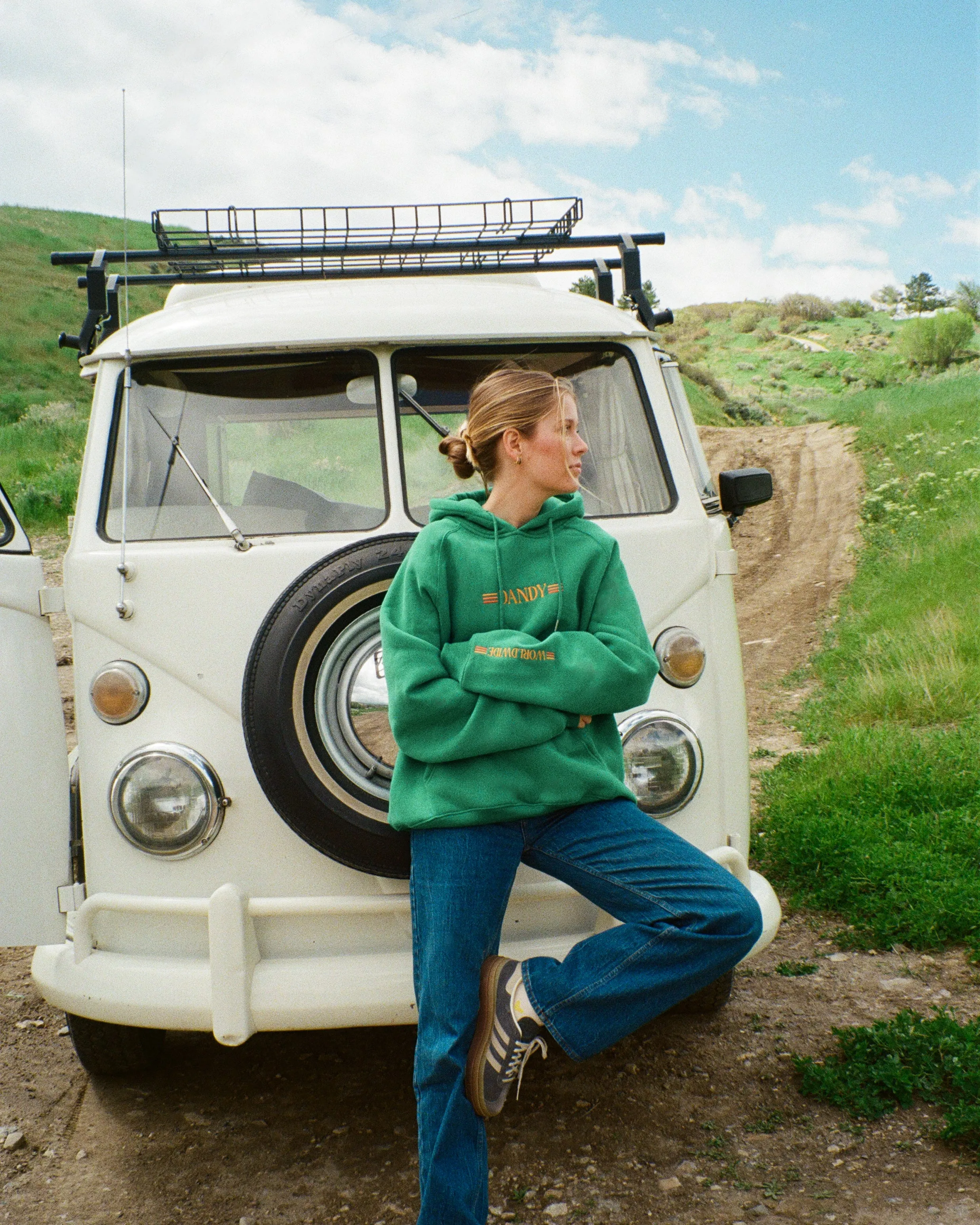 "Car Camping" Oversized Lux Hoodie graffiti print