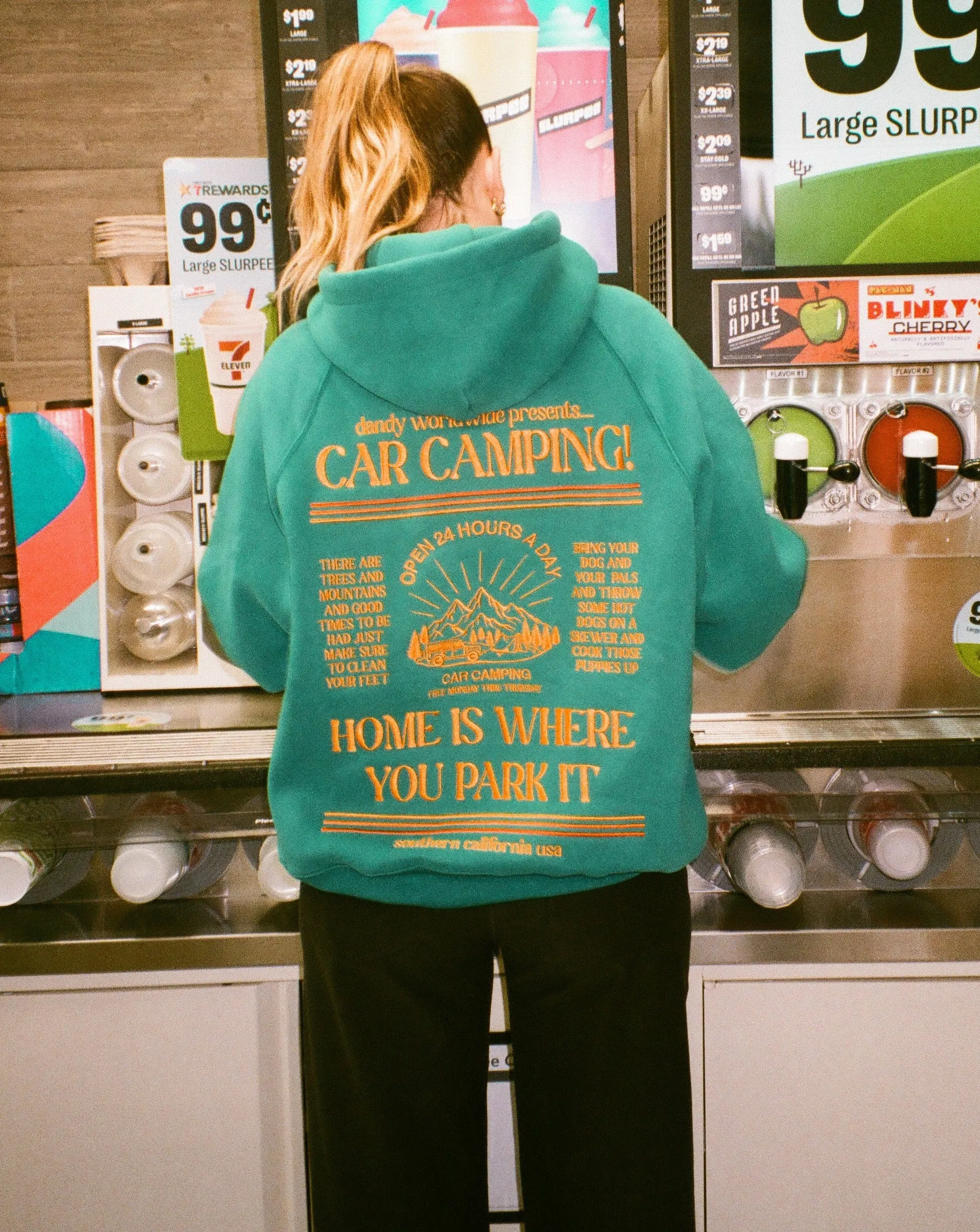 "Car Camping" Oversized Lux Hoodie Casual Basics
