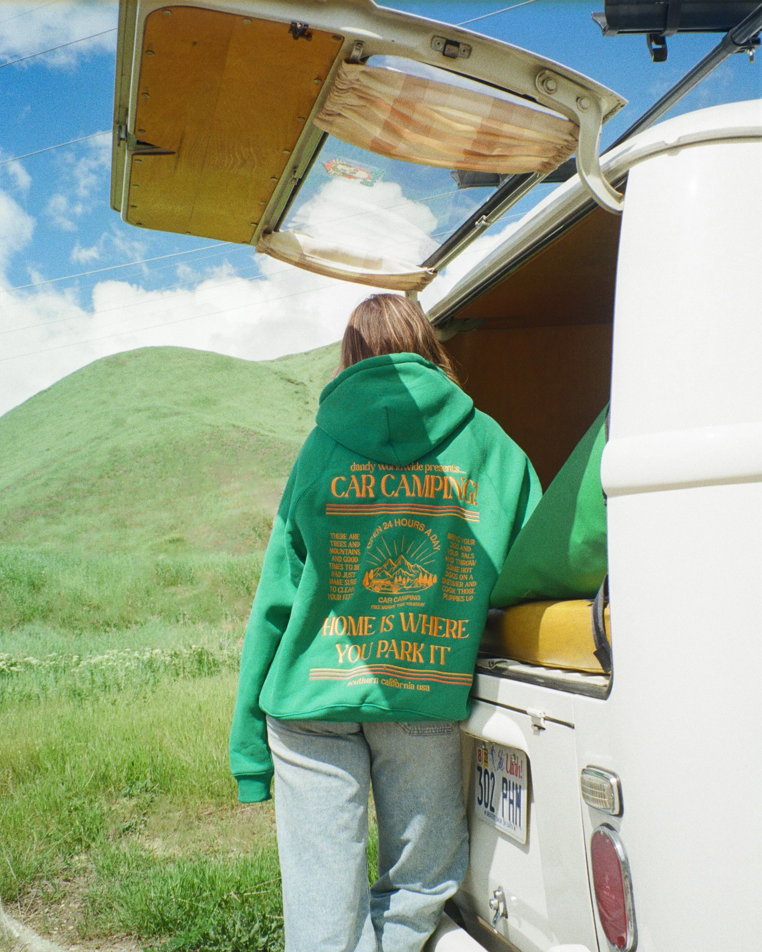 "Car Camping" Oversized Lux Hoodie Casual Basics