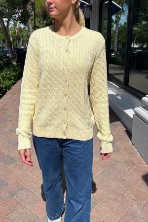 Textured Slub Yarn Sustainable Dye Process Amalie Cardigan