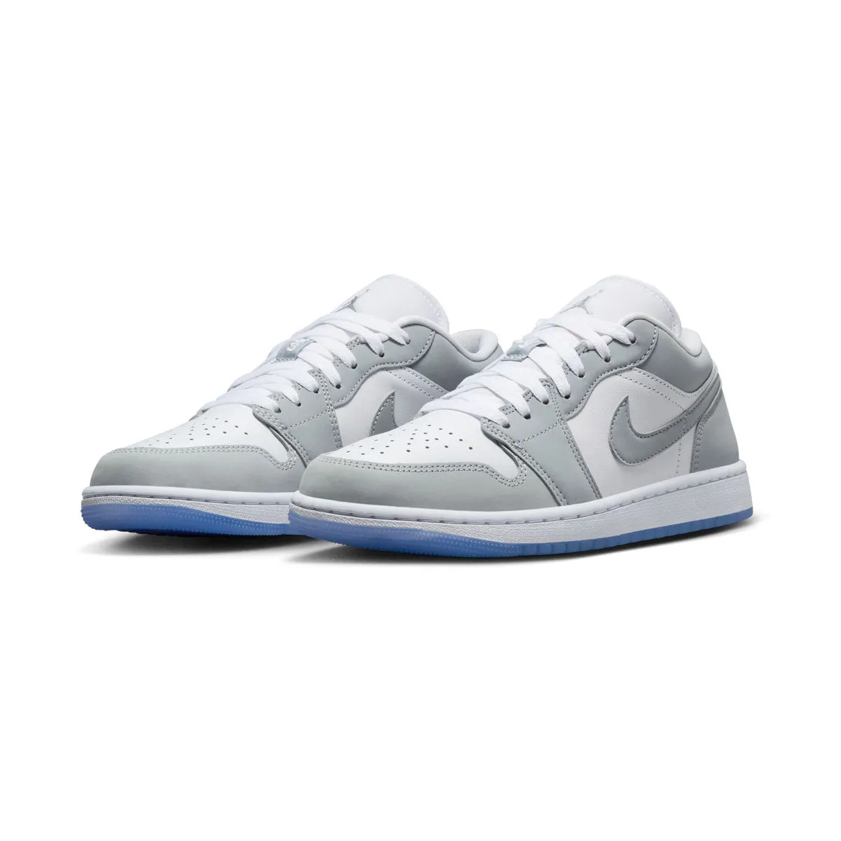 Rich Jewel Sweat Resistant Frequent Travelers Air Jordan 1 Low 'Wolf Grey' Women's Shoes