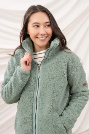 Cobh Fleece - Sage Patchwork Core Chic