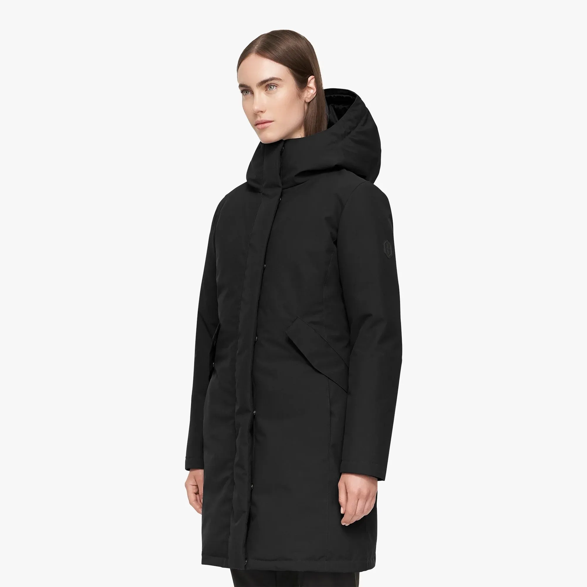 Alice Down Jacket (Graphite) Wrinkle resistant fabric Wardrobe Essential