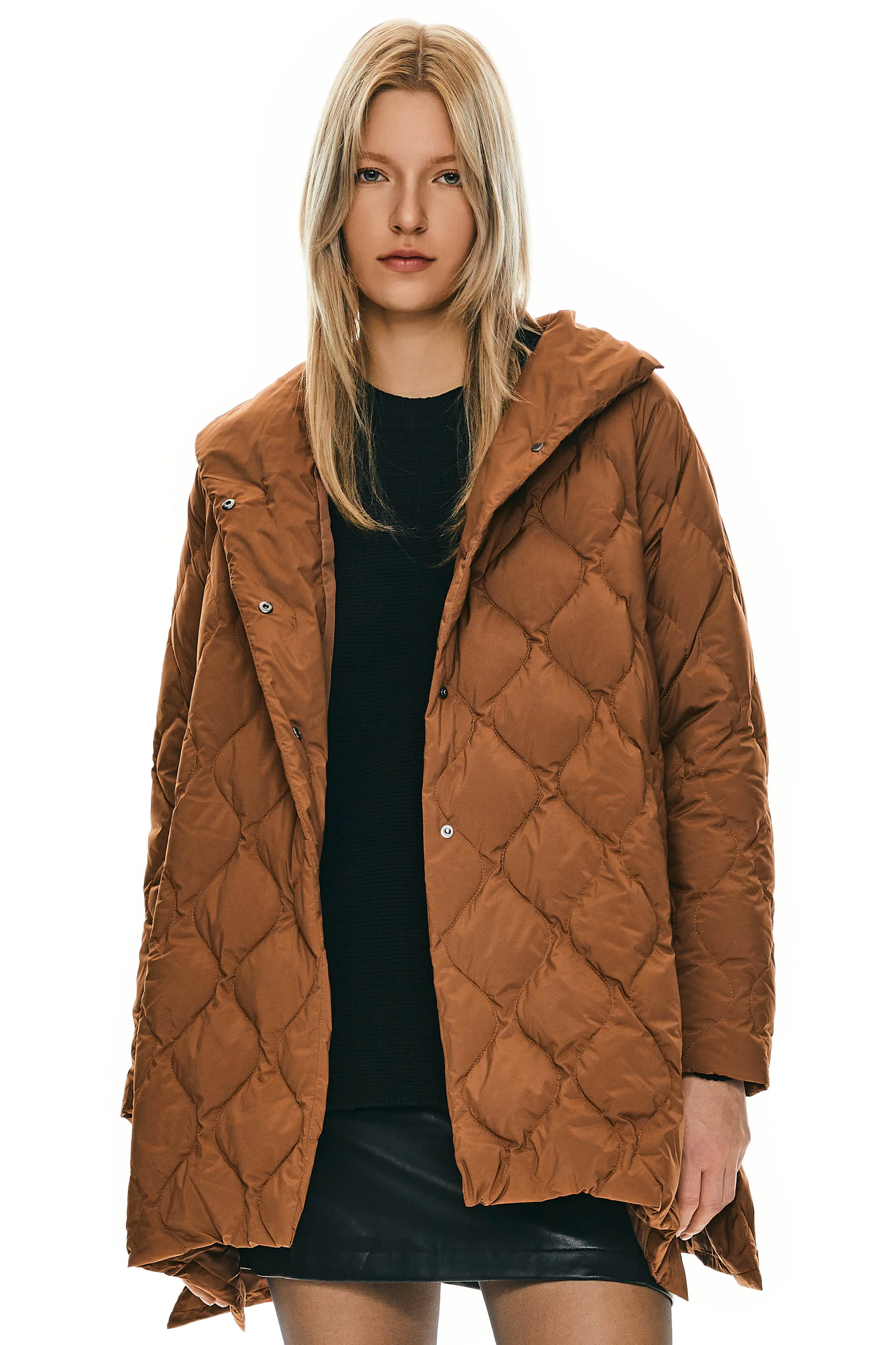 Oversized Quilted Puffer Jacket Lightweight with Pockets Durable Fabric Comfort Focused Design