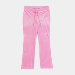 Og Big Bling Velour Womens Track Pants (Rose) Light Fabric Anti Snag Threading