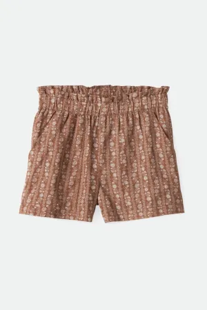 Outdoor Movement embroidery work Balboa Linen Short - Bison
