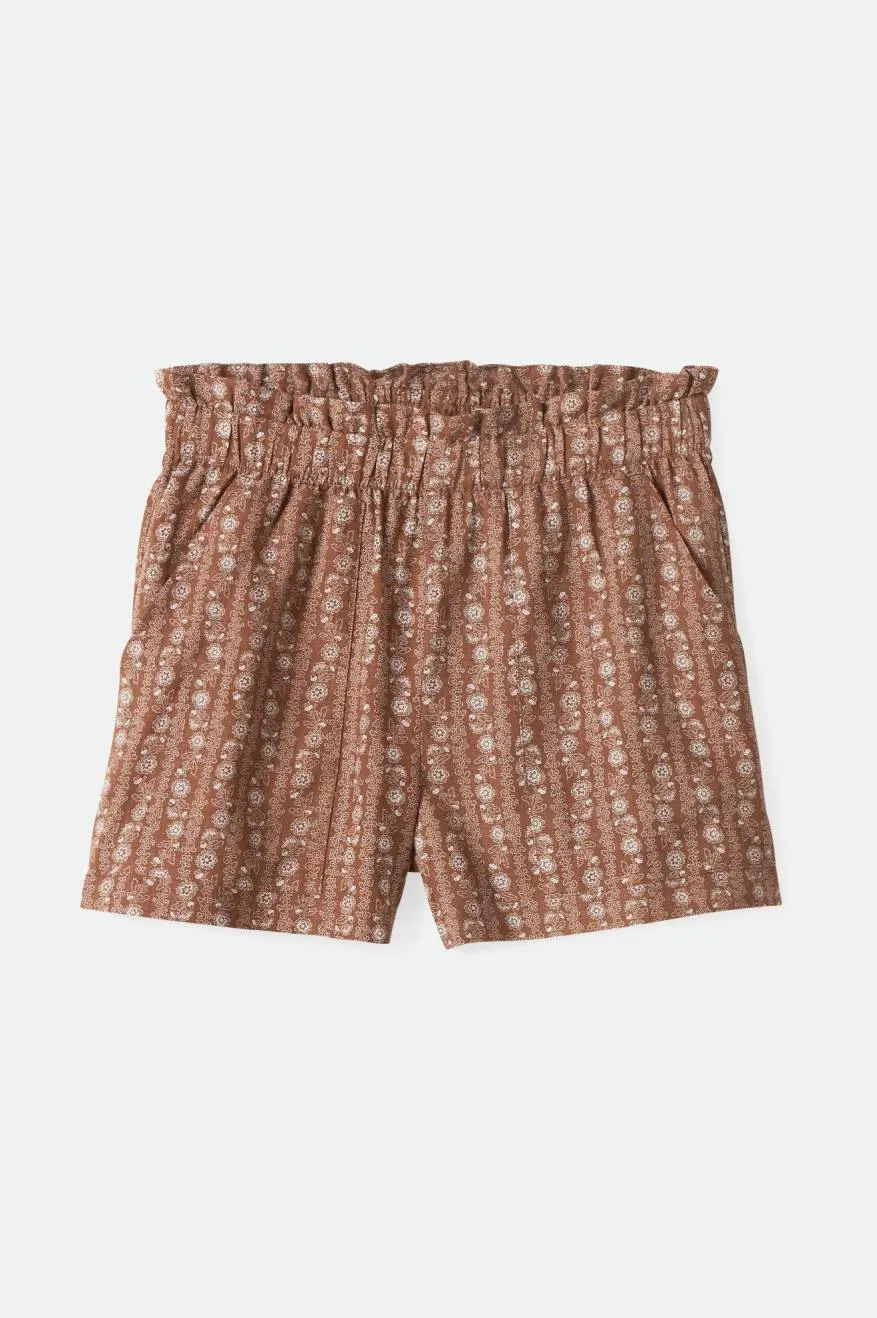 Balboa Linen Short - Bison silk blend Minimal Fit