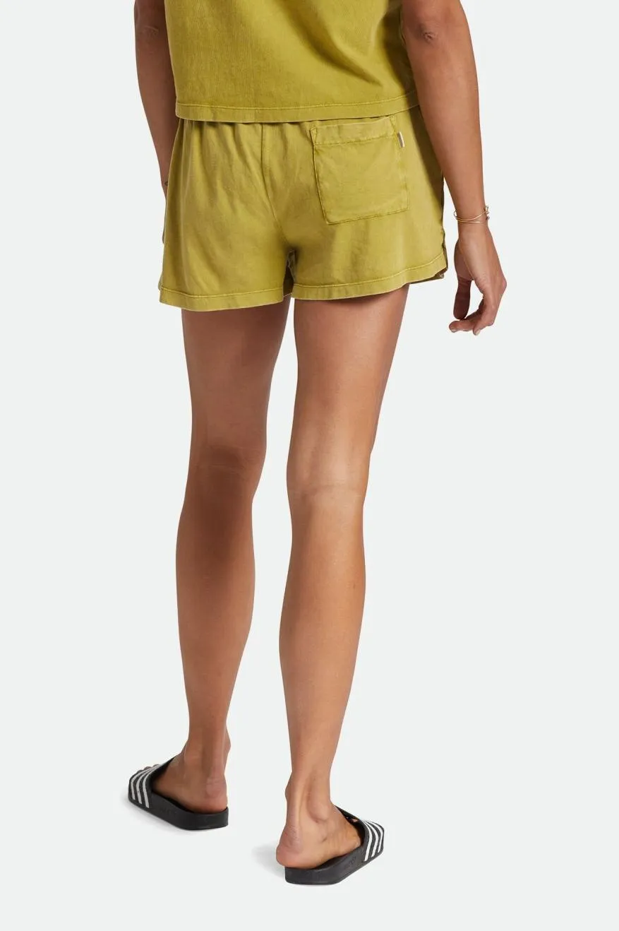 Double Stitched Seams Carefree Short - Moss