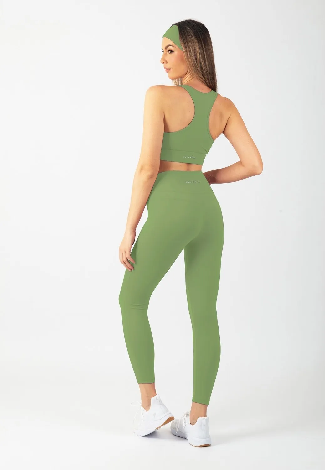 Serenita Leggings (Olive) Travel Enthusiast Stretch Fit Loose Fit Plus Size