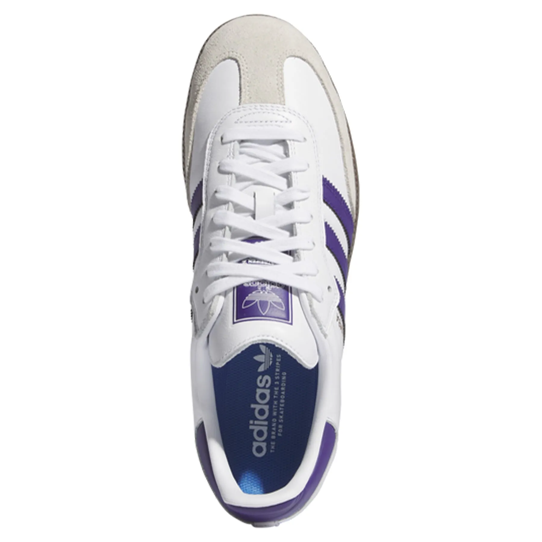 adidas Samba ADV White/Purple Grip Comfort Fast Ride