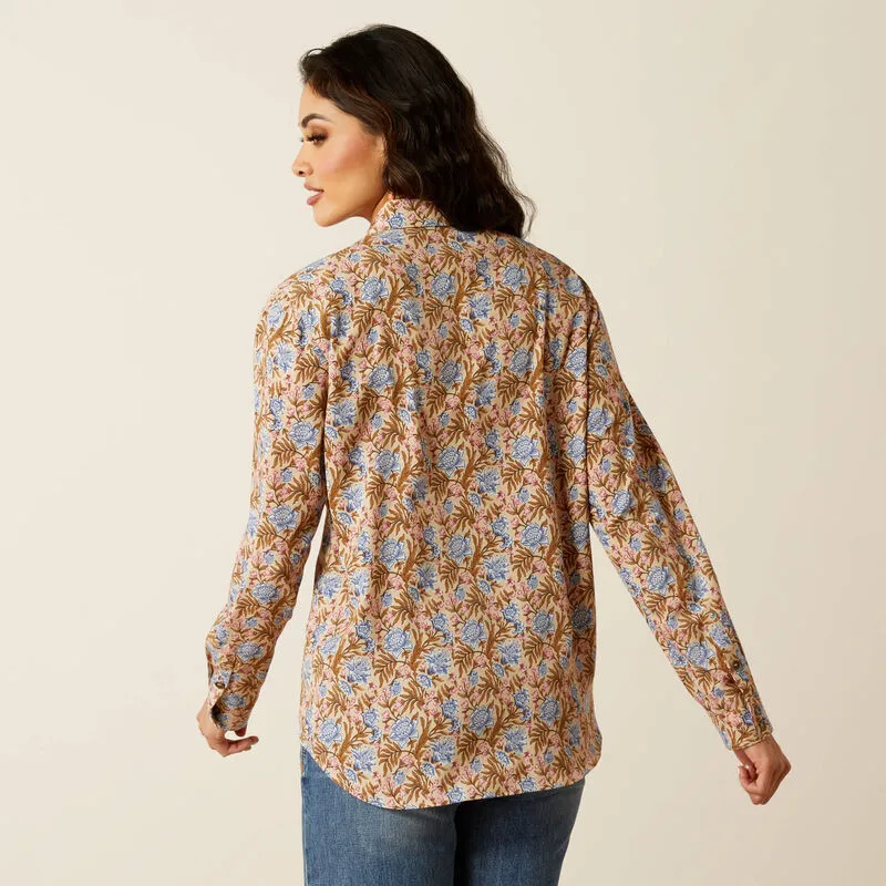 Fashionable Fit Minimal Fit Ariat Women's Homestyle L/S Western Button Down Shirt in Prairie Floral