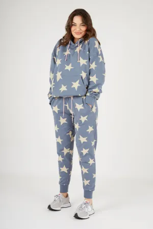 Body Shape Decorative stitching O&F Star Print Joggers
