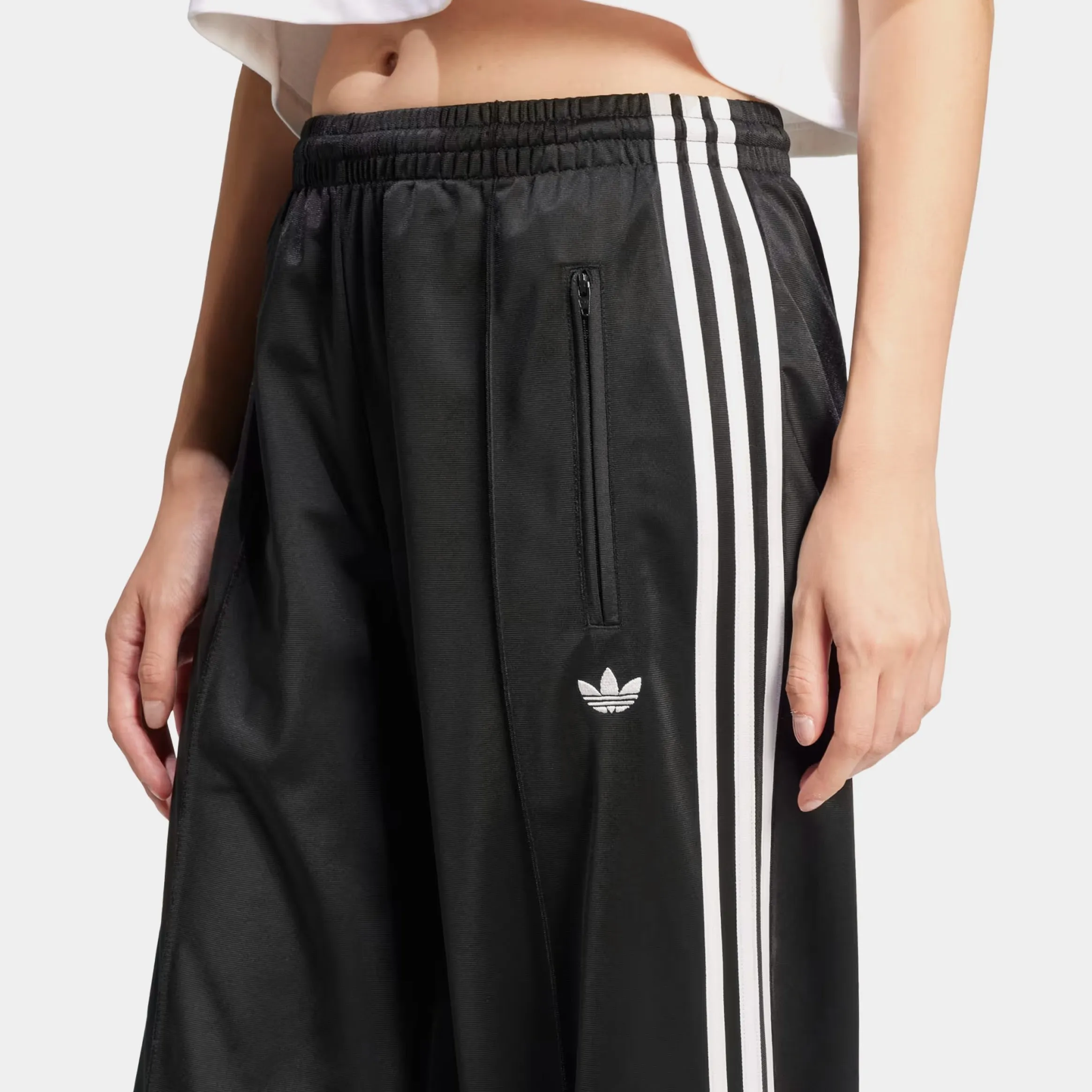 Adicolor Classic Firebird Loose Track Womens Pants (Black) Chilly Weather Fit Flattering Design Wear