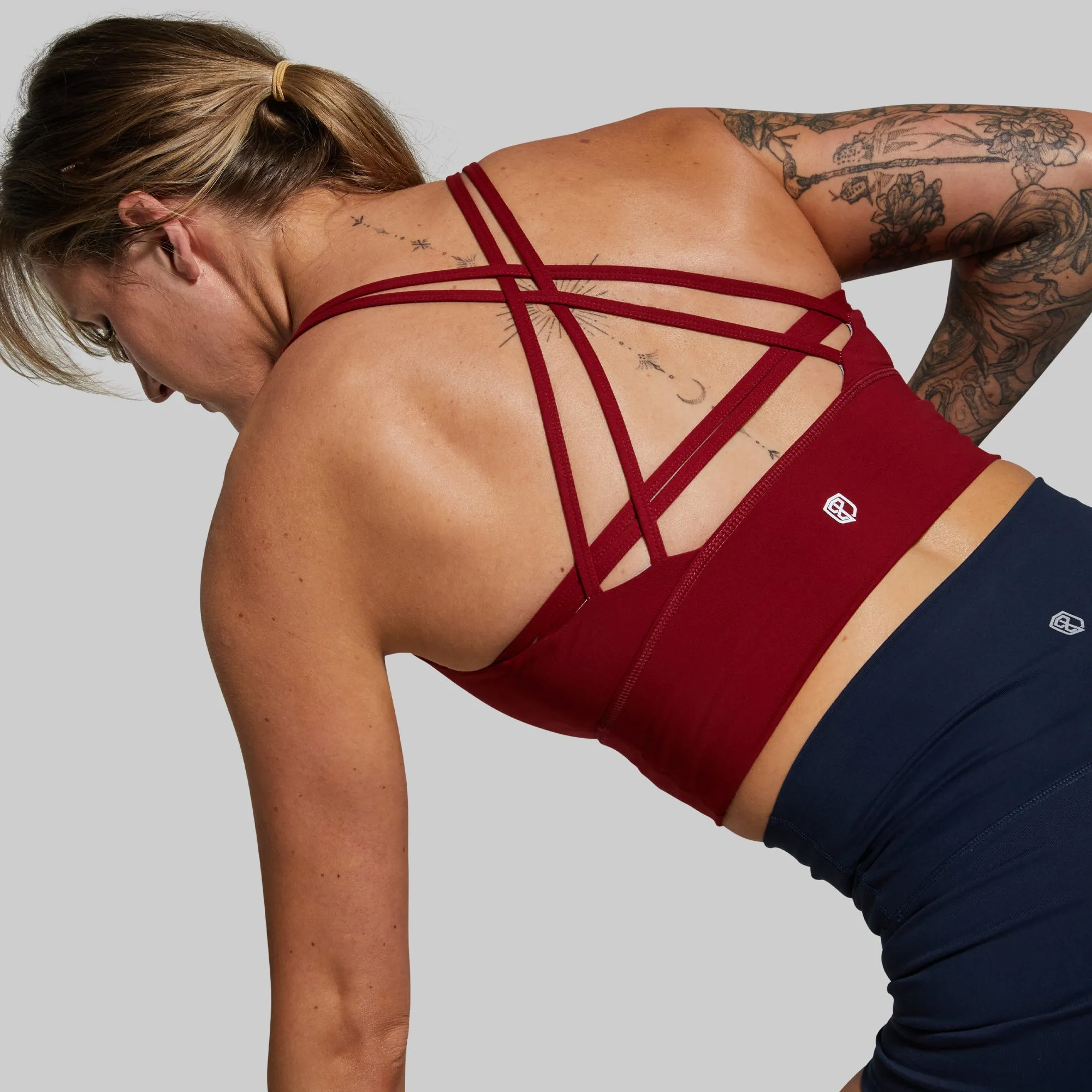 Crossfire Original Sports Bra (Brand Strength-Wine) Secure Closure System budget-friendly