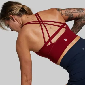 Crossfire Original Sports Bra (Brand Strength-Wine) Secure Closure System budget-friendly