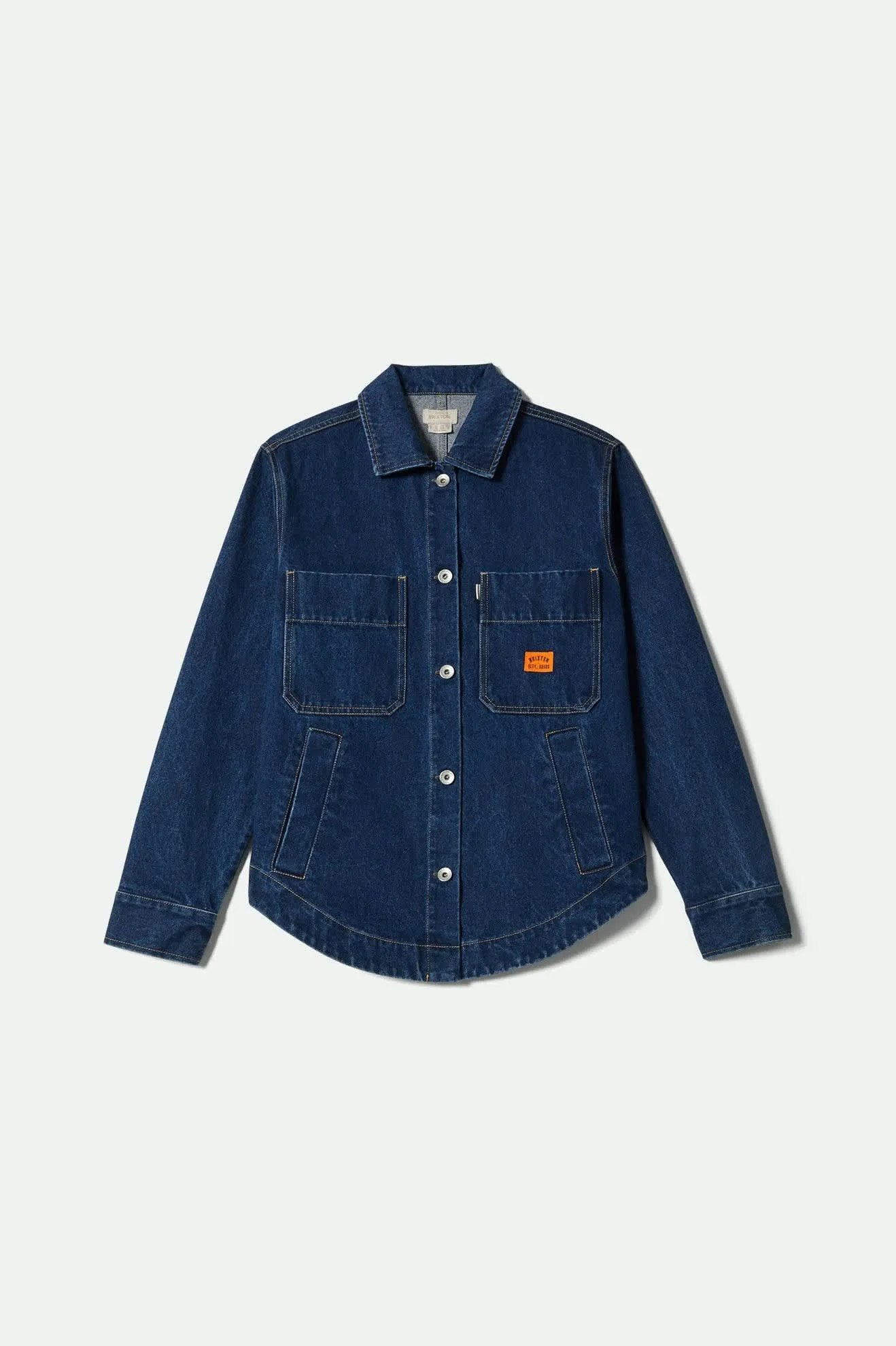 Durham Shirt Jacket - Rinse Denim Slip Resistant Grip
