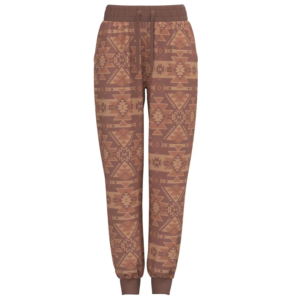Flexible Waistband No Irritation Seams Hooey Ladies Telluride Aztec Joggers