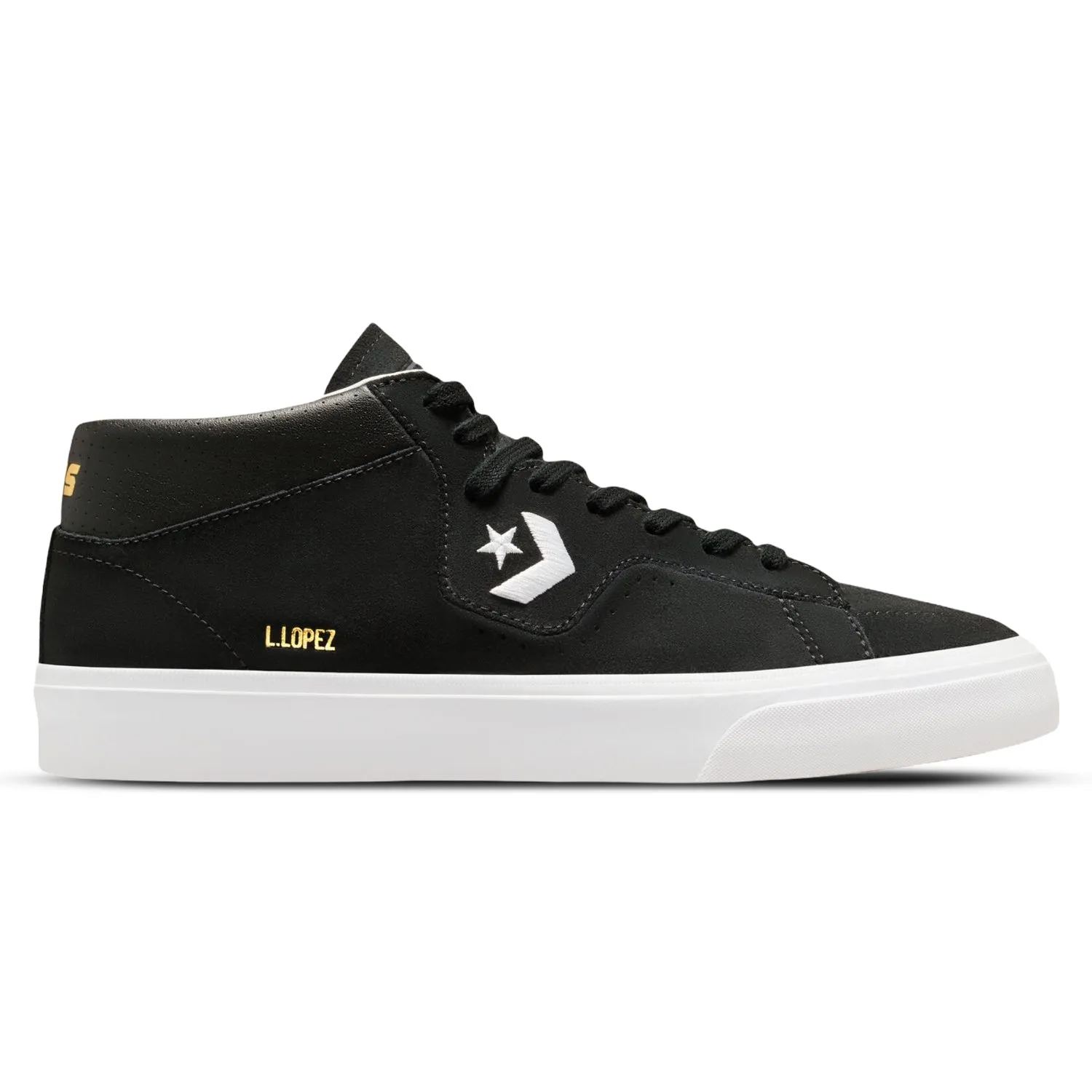 Converse CONS Louie Lopez Pro Mid Black/White Sport Walk Urban Grip