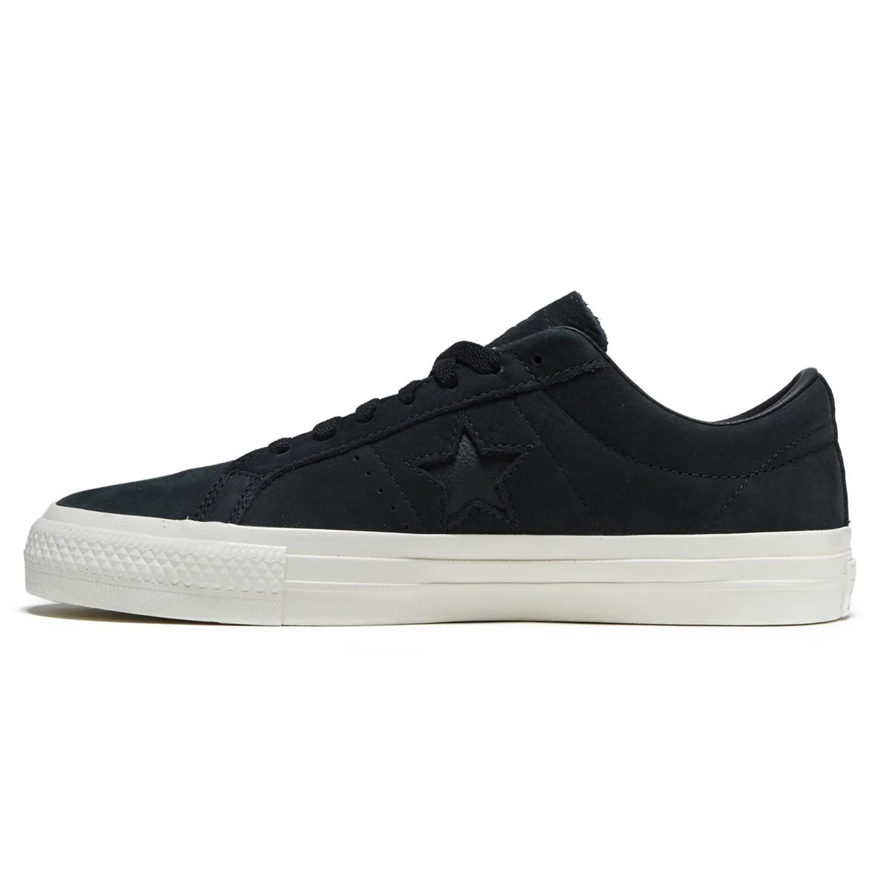 Converse CONS One Star Pro Nubuck Black/Egret Flexible Uppers Impact Support