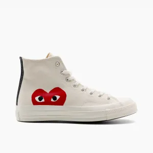Minimal Design Converse x COMME des GAR?ONS PLAY Chuck Taylor Hi / Beige
