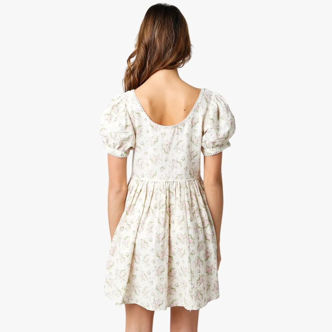 Fitted Shape Danica Dress (Pink   Green)