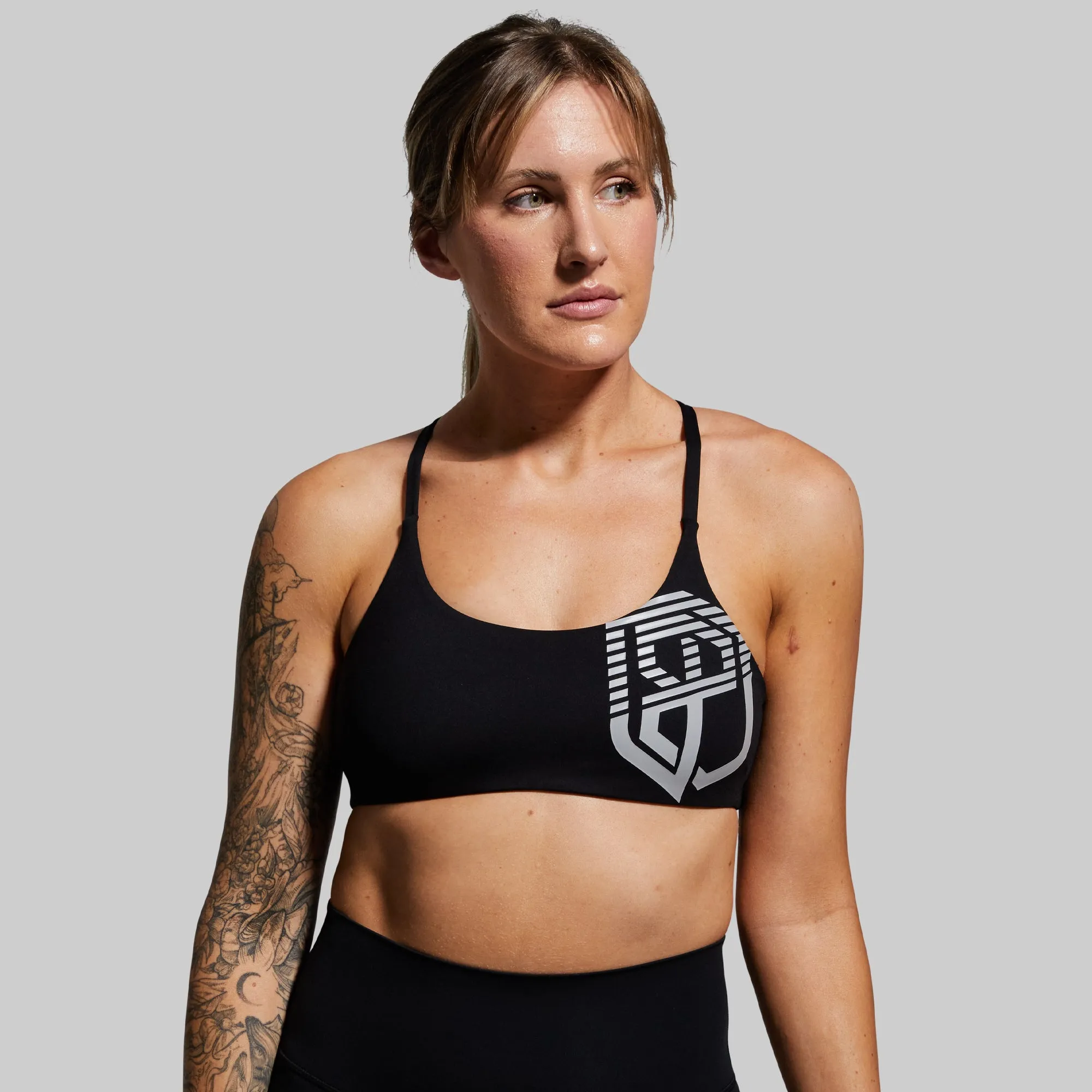 Odor Resistant Material Serenity Sports Bra (Brand Strength-Black)