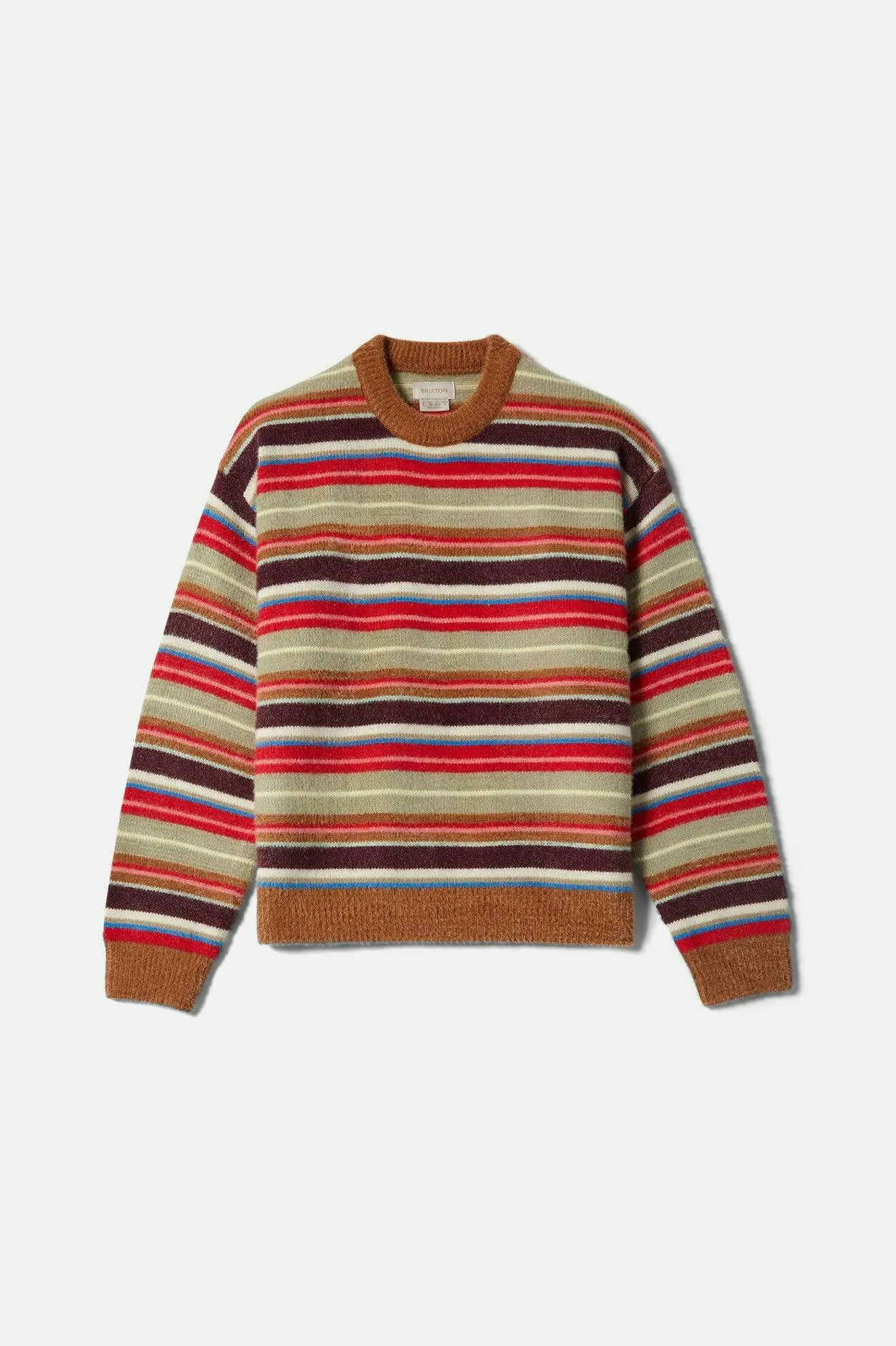 Crystal Soul Cozy Crew Sweater - Multi Stripe