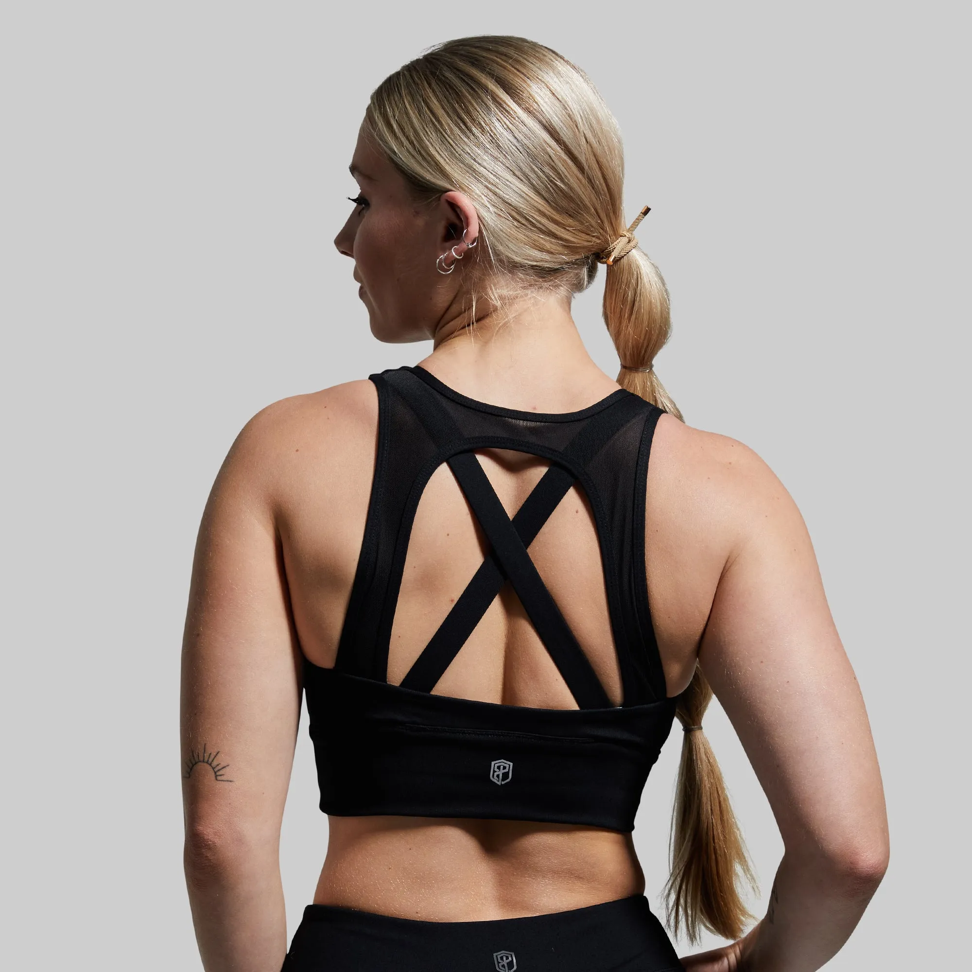 Seamless Feel X-Factor Sports Bra (Black)