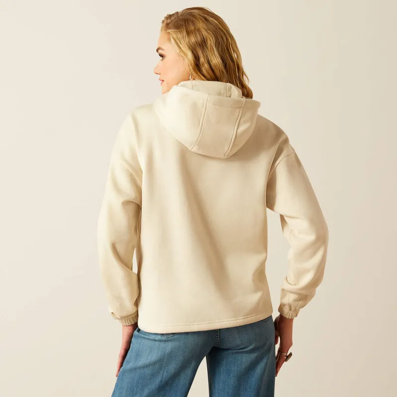 Ariat Women's Essential Logo Hoodie in Summer Sand (Available in Plus Sizes) Cozy Apparel