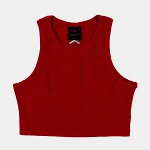 Art Glow Core Tank Womens Short Sleeve Shirt (Red)