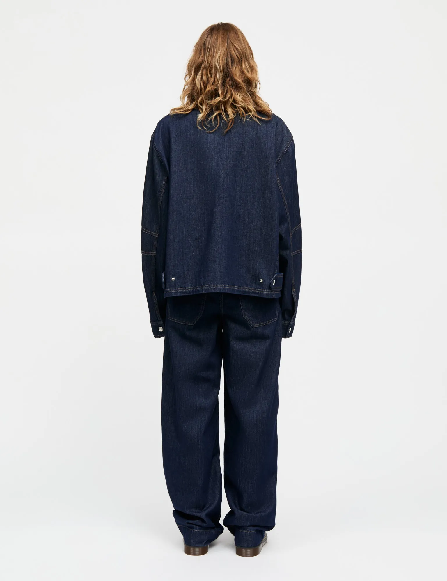 Cosy Denim Bonnie Pants, Dark Indigo Tear Resistant